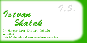 istvan skalak business card